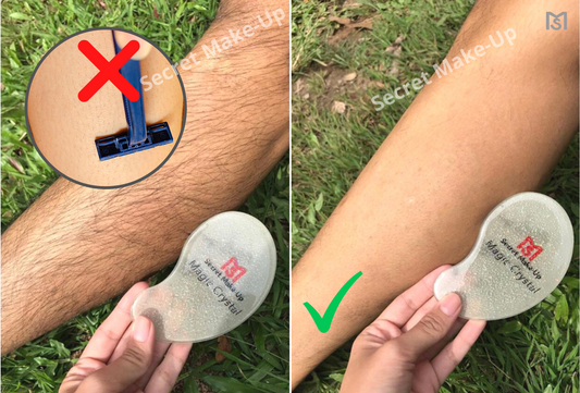 Magic Crystal - Swirl the hair while the skin remains still